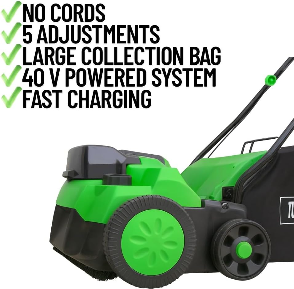 the original #1 battery powered turf power sweep