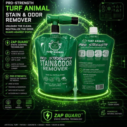 How to Clean and Deodorize Your Artificial Turf With Turf Animal