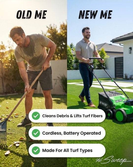 Battery vs Gas Turf Sweepers: 2026 Comparison