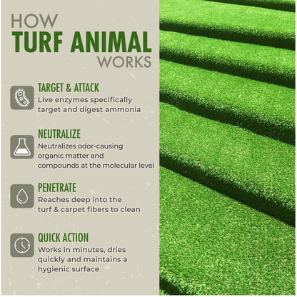 #1 Organic Artificial Turf Cleaner Turf Animal – 32oz. Concentrate