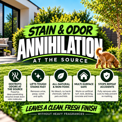 (2 Pack Refill) Turf Animal PRO STRENGTH Outdoor Odor Remover