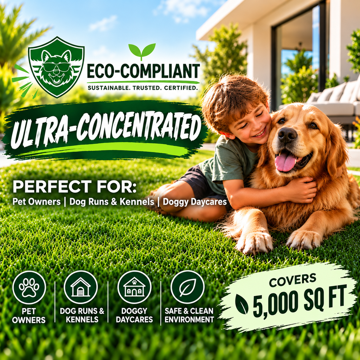 (1 gallon) turf animal original - organic artificial turf cleaner