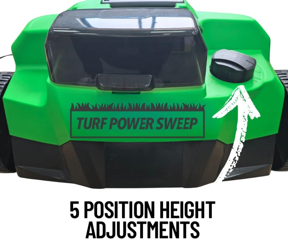 the original #1 battery powered turf power sweep