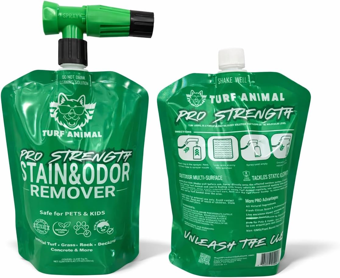 (starter pack - with sprayer) turf animal pro strength outdoor odor remover
