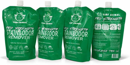 (4 Pack Refill) Turf Animal PRO STRENGTH Outdoor Odor Remover