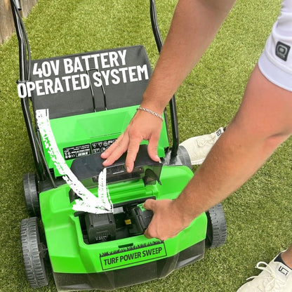 The Original #1 Battery Powered Turf Power Sweep
