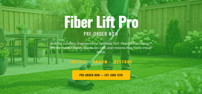 Fiber Lift Pro - 20V Cordless Artificial Turf Sweeper (Pre-Sale - Ships in June)