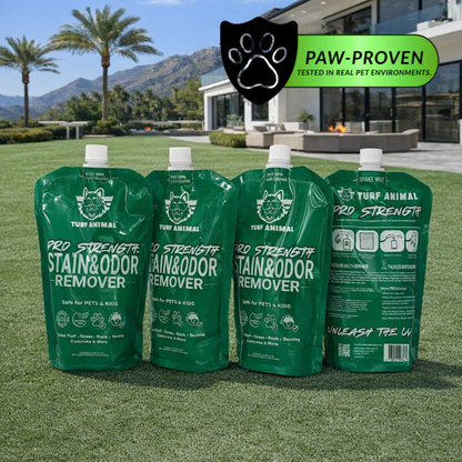 (4 Pack Refill) Turf Animal PRO STRENGTH Outdoor Odor Remover